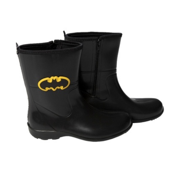 Botinha Infantil Galochinha Batman Ziper Capa