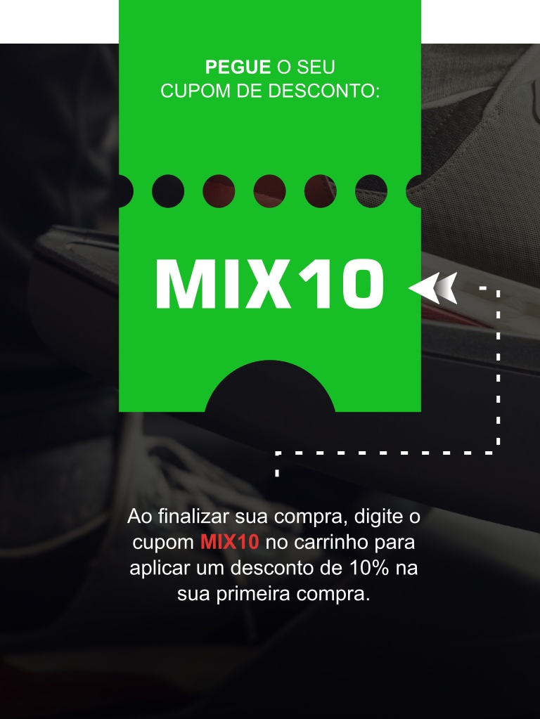 Sessão cupom de desconto banner pc mix minas tenis chinelo tamanco