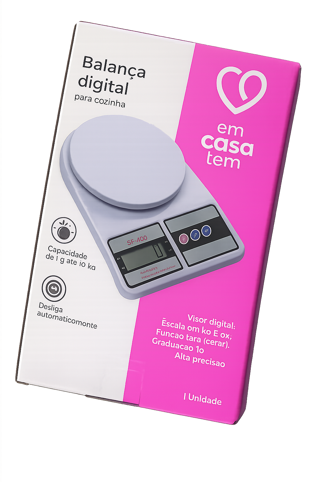 Balança Digital Para Cozinha 10kg Precisão