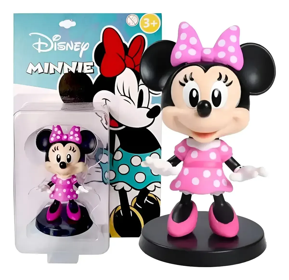 Miniaturas Disney Pateta Minnie Rosa Original