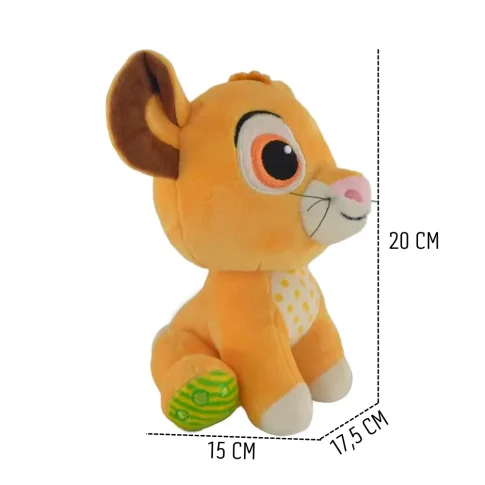 PELUCIA BICHO 20CM REI LEAO C/CORDA DISNEY - Imagem 2