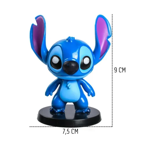 BRINQ MINIATURA BONECO 9CM STITCH BLISTER DISNEY - Imagem 3