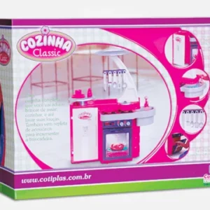 Cozinha Infantil Classic Rosa 76cm com Acessórios