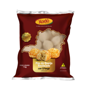 Pão de Queijo Xodó de Minas Recheado com Frango – 1 kg