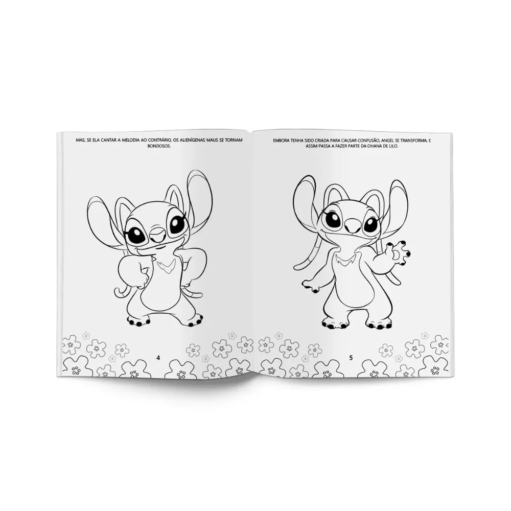 Livro Ler E Colorir Angel 8Pgs
