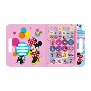 Livro para Colorir Maleta Minnie Disney 16 Páginas com Adesivos – Tilibra