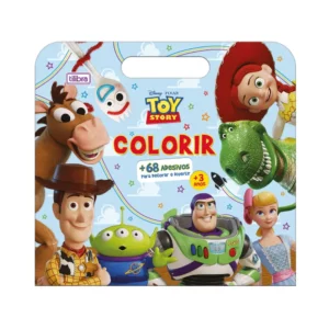 Livro para Colorir Maleta Toy Story Disney 16 Páginas com Adesivos – Tilibra