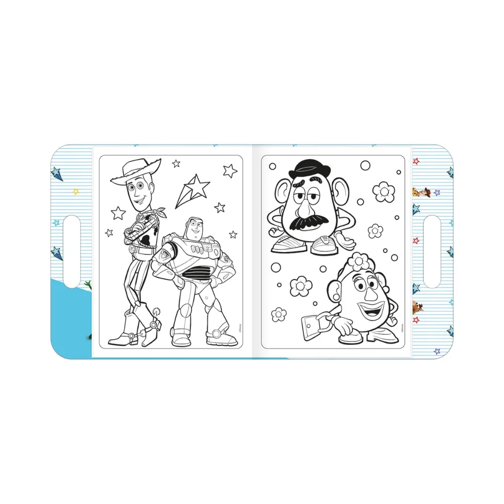 Livro para Colorir Maleta Toy Story Disney 16 Páginas com Adesivos – Tilibra