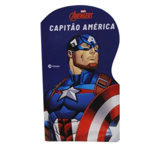 Livro Pop Cartonado Recortado Capitao America